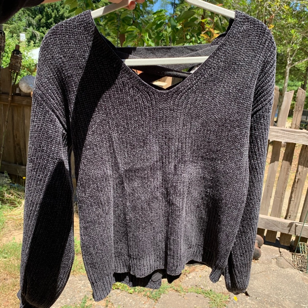 Willow & Clay ballon sleeve chenille sweater - Picture 10 of 11